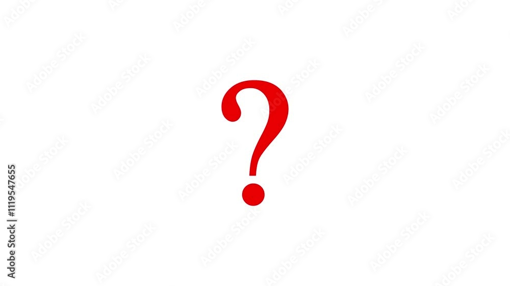 glowing Question marks icon animation on white background. Question marks icon and Questioning problem concept animation. glowing Question marks icon animation on white background. Question marks icon and Questioning problem concept animation.