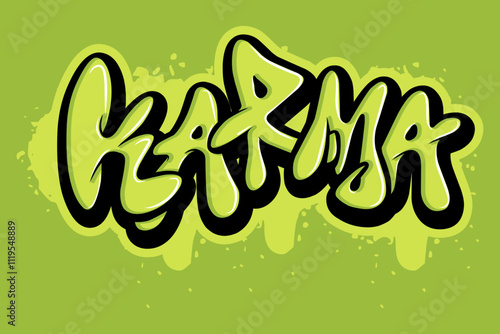 karma typograpy art