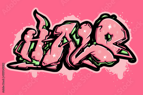 halo typograpy art