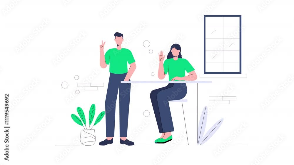 Engaging animation creatively announcing open admissions, highlighting opportunities and encouraging viewers to take the next step.