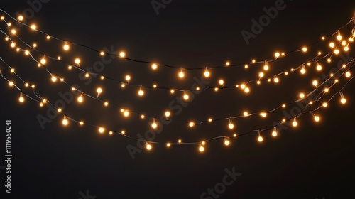 string lights on black background wallpaper