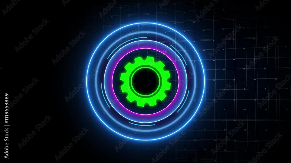 Businessman pointing virtual screen of gear cog icon present operation management involving business process, workflow, problem solving, high Businessman pointing virtual screen of gear cog icon present operation management involving business process, workflow, problem solving, high