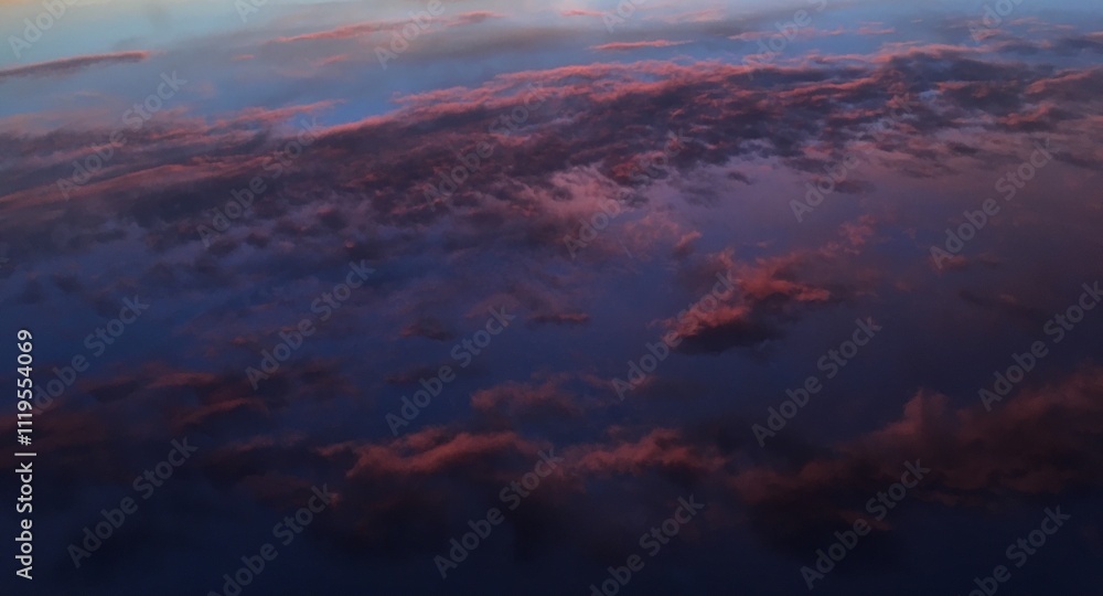 Obraz premium sunset over the world