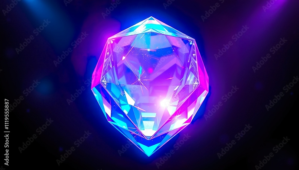 Crystalized Harmony A Digital Landscape of Polygonal Crystals and Organic Vines Crystalized Harmony A Digital Landscape of Polygonal Crystals and Organic Vines