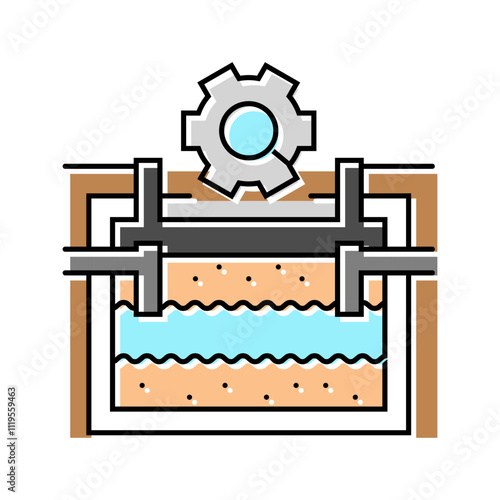 septic tank inspection home maintenance color icon vector. septic tank inspection home maintenance sign. isolated symbol illustration