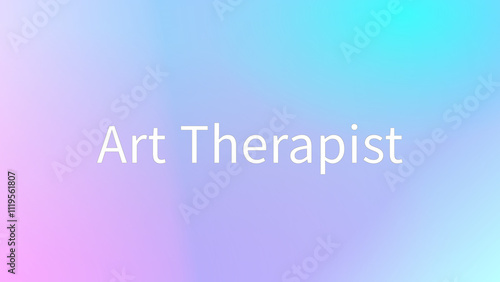 Art Therapist のグラデーション背景イラスト