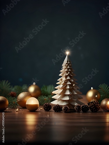 Minimal Christmas Themes and Scenery Painting Illustration Art