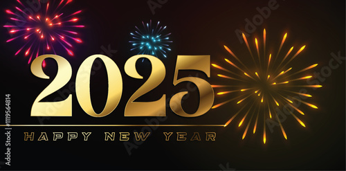 2025 Happy New Year design