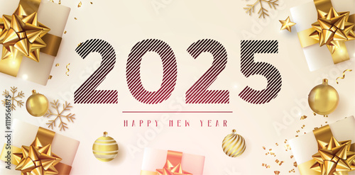 2025 Happy New Year design