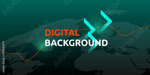 Digital currency bitcoin investment technology business concept background