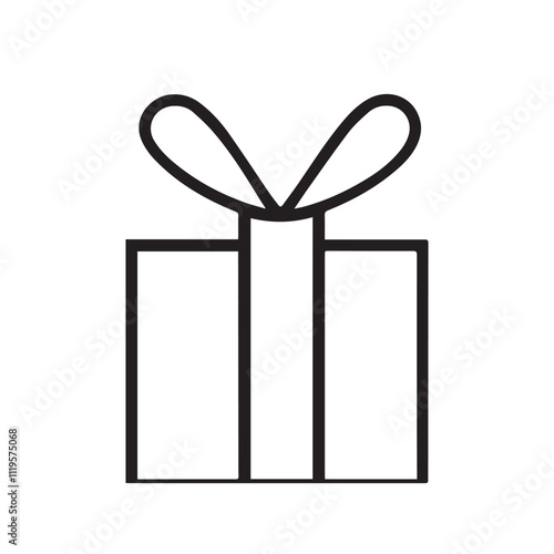 gift box vector silhouette