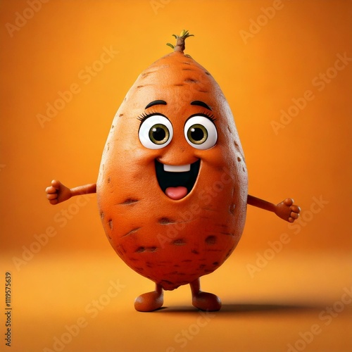 Cute Cartoon Happy Sweet Po...