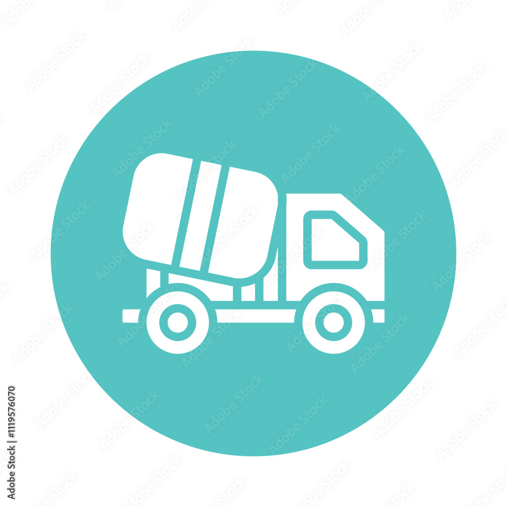 Cement Truck Vector Gylph Icon. Eps 10 File Cement Truck Vector Gylph Icon. Eps 10 File