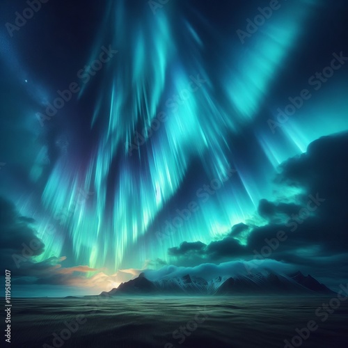 27 Aurora Veil Northern lights form a veil across the sky blendi photo