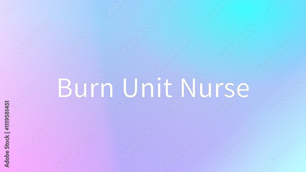 Burn Unit Nurse のグラデーション背景イラスト Burn Unit Nurse のグラデーション背景イラスト