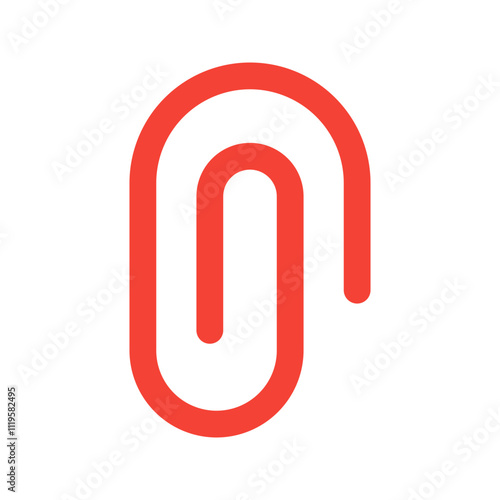 paper clip flat icon