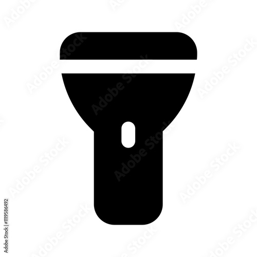 flashlight glyph icon