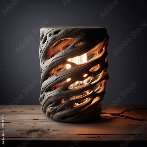 14 Driftwood A lamp made from reclaimed driftwood with a natural