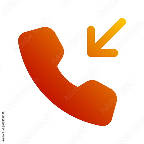 incoming call gradient icon