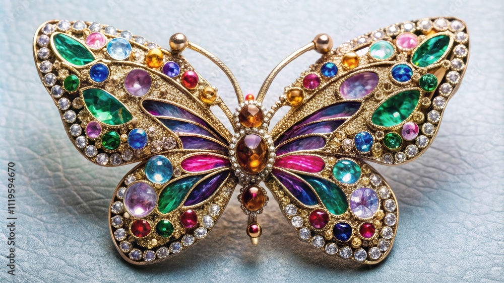 A beautiful butterfly brooch with sparkling gemstones, jewelry, accessory, fashion, sparkly, colorful, elegant, luxury A beautiful butterfly brooch with sparkling gemstones, jewelry, accessory, fashion, sparkly, colorful, elegant, luxury