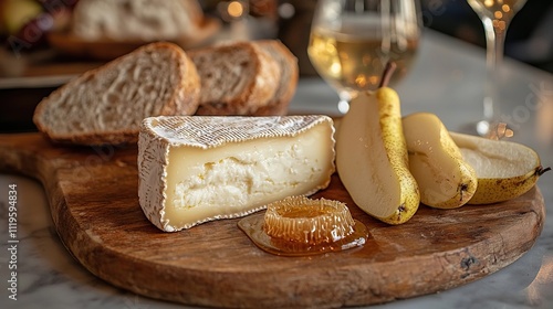  taleggio on a wooden board italian cheese