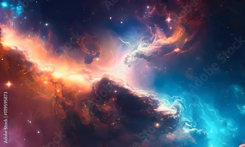 Starry outer space background texture .Mystical beautiful space.