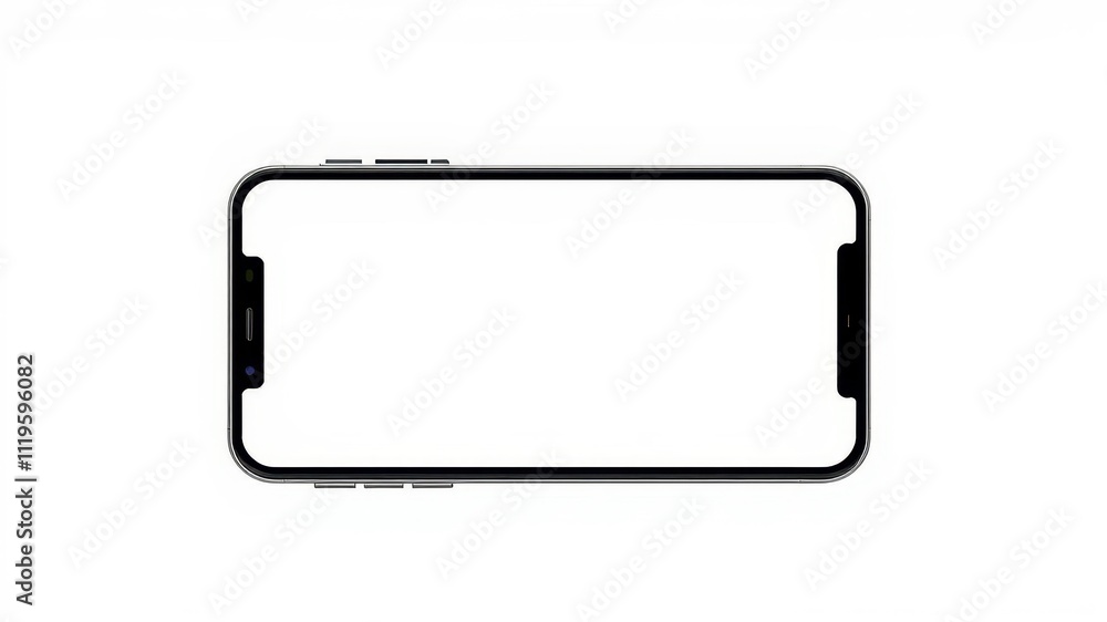 Laptop mock up with clear screen displaying generic interface icons, design, white Laptop mock up with clear screen displaying generic interface icons, design, white