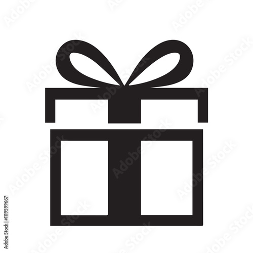 gift box vector silhouette