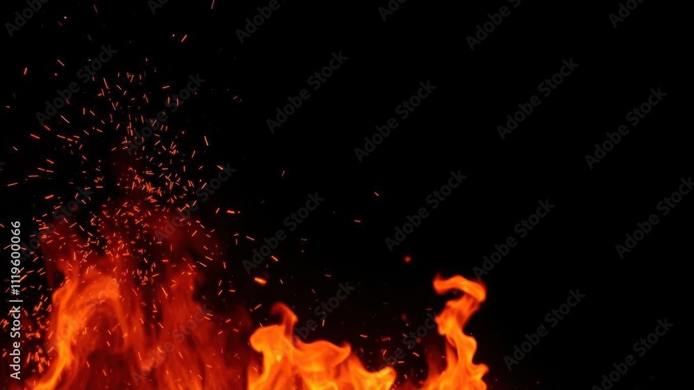 Fire flames dancing on a dark black background, creating a mesmerizing pattern of glowing heat and motion, glowing, dark, yellow Fire flames dancing on a dark black background, creating a mesmerizing pattern of glowing heat and motion, glowing, dark, yellow