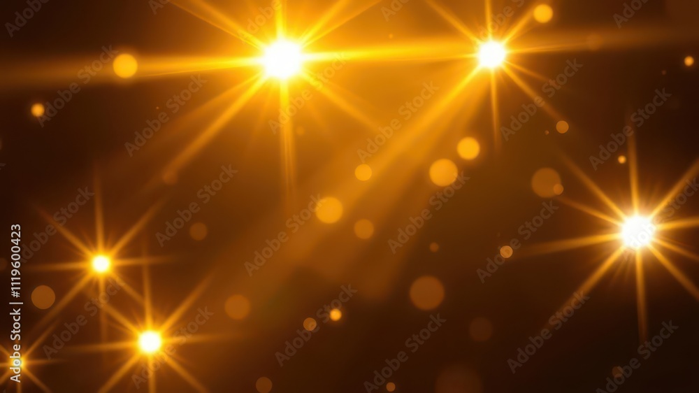 Glowing golden light rays bursting through a dark background, dark, luxury Glowing golden light rays bursting through a dark background, dark, luxury