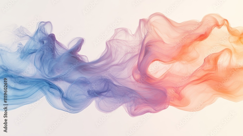 Soft, flowing rainbow waves over a gentle white background, creating a soothing visual effect copy space, serene colors, ethereal, Blend mode, light background Soft, flowing rainbow waves over a gentle white background, creating a soothing visual effect copy space, serene colors, ethereal, Blend mode, light background