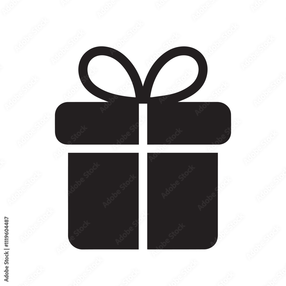 gift box vector silhouette