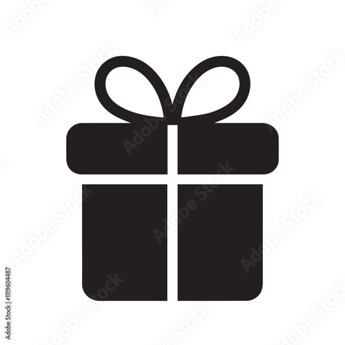 gift box vector silhouette