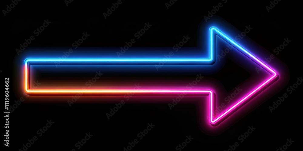 Neon arrow direction updating sign on black background , neon, arrow, direction, updating, sign, black, background Neon arrow direction updating sign on black background , neon, arrow, direction, updating, sign, black, background