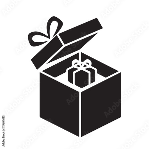 gift box vector silhouette