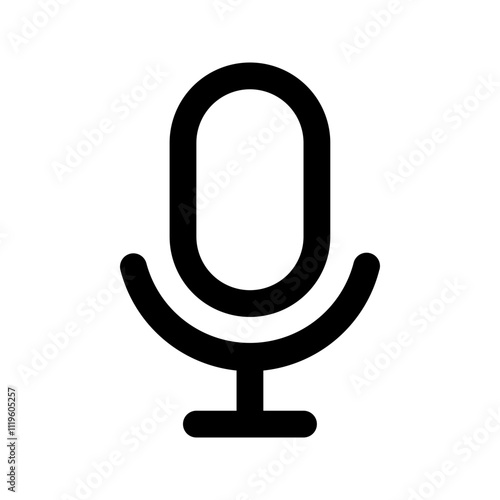 mic line icon