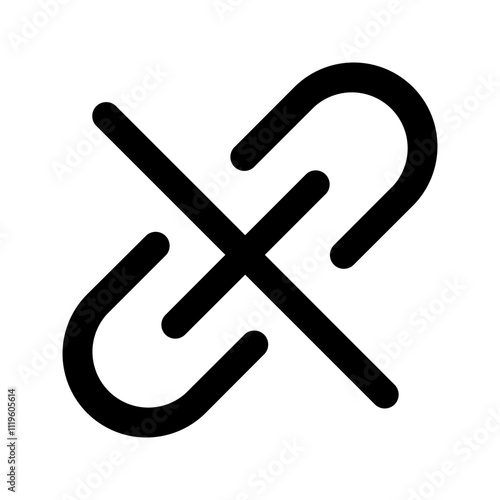 unlink line icon