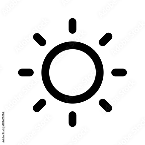 brightness line icon