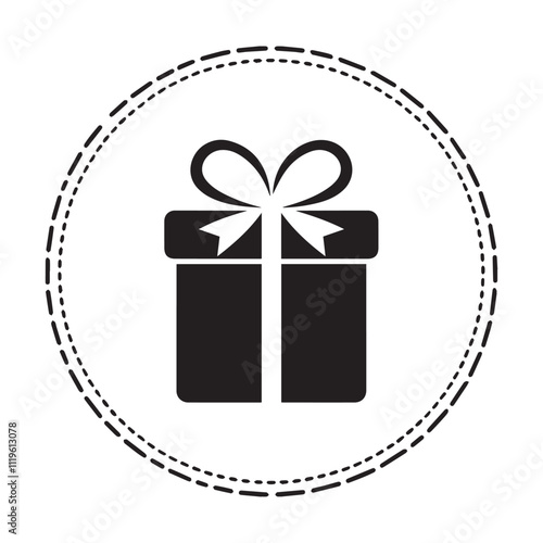 gift box vector silhouette