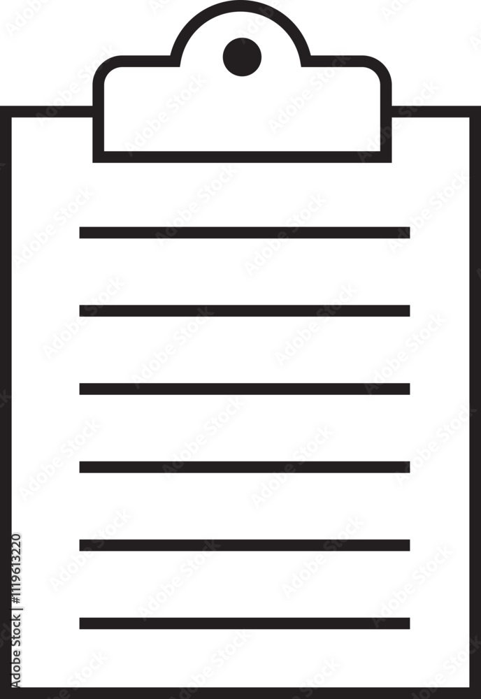 Checklist icon with check mark document gear pencil tables analytics questionnaire notes and notebooks on a clipboard symbol line vector isolated on transparent background. Checklist icon with check mark document gear pencil tables analytics questionnaire notes and notebooks on a clipboard symbol line vector isolated on transparent background.