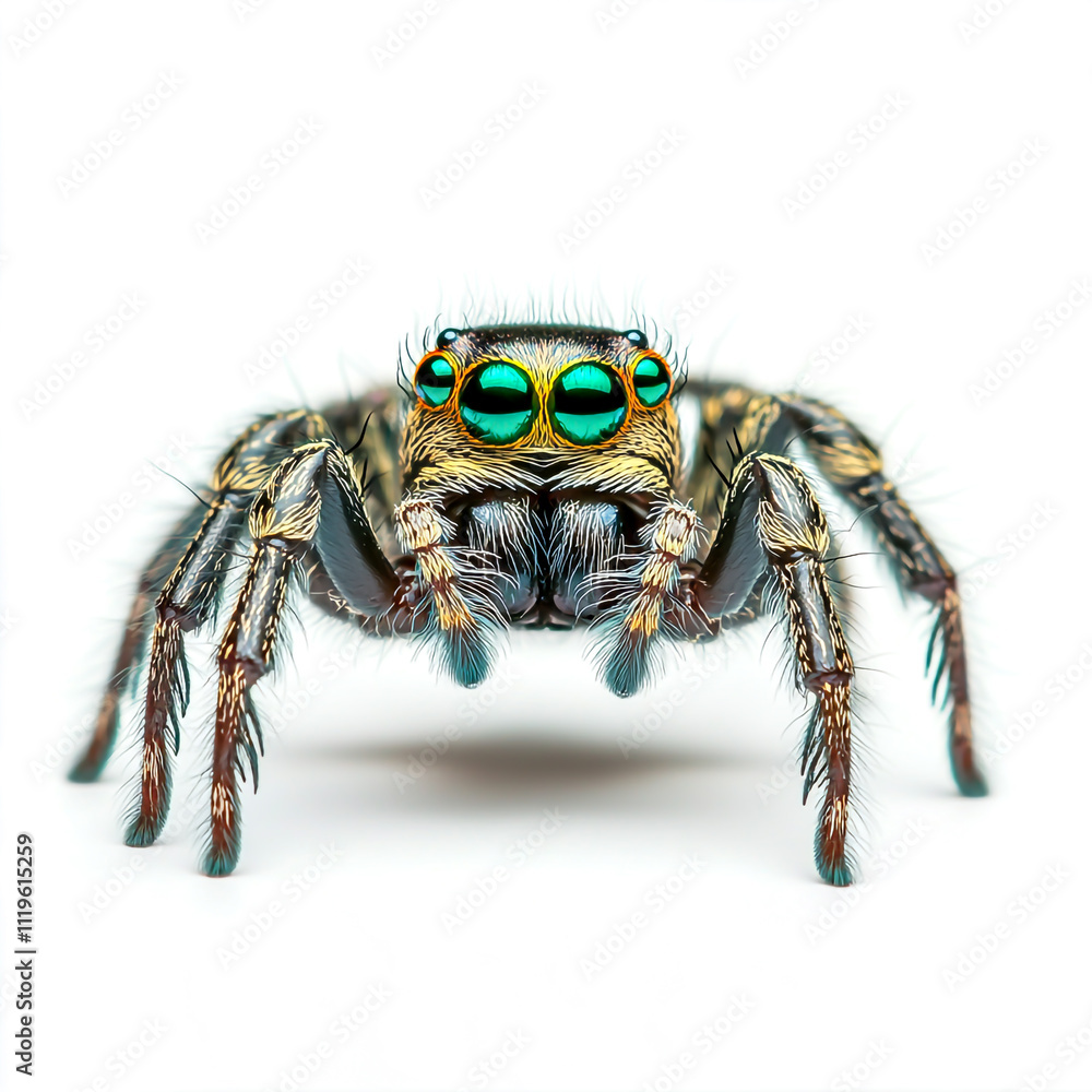 Fototapeta premium Big spider isolated on white background.