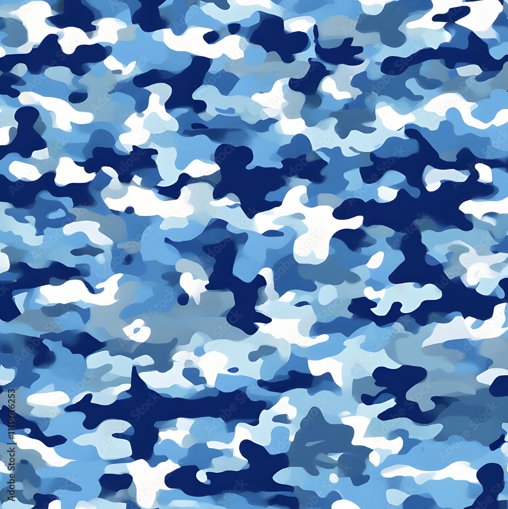 camouflage, blue pattern, army style, nautical design, stylish print for clothes camouflage, blue pattern, army style, nautical design, stylish print for clothes