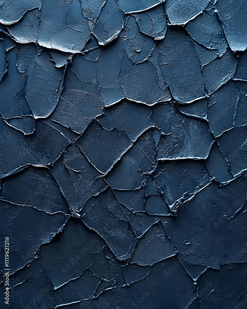 Deep Blue Impasto Texture: Abstract Art Canvas Deep Blue Impasto Texture: Abstract Art Canvas