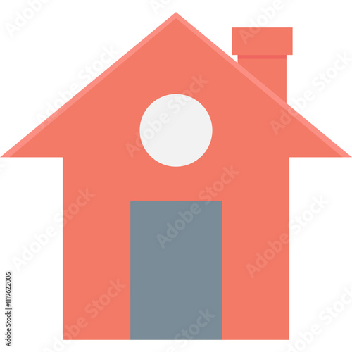 Hut  vector icon with  an isolated background 