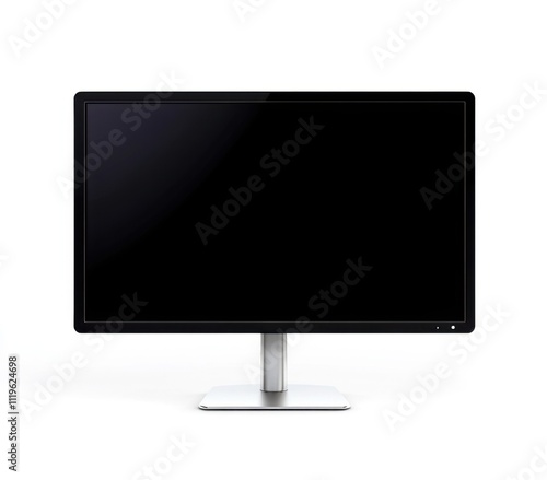 lcd monitor isolated on white