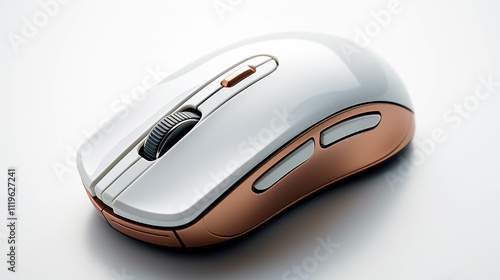 Computer gaming mouse isolated on white