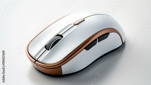 Computer gaming mouse isolated on white