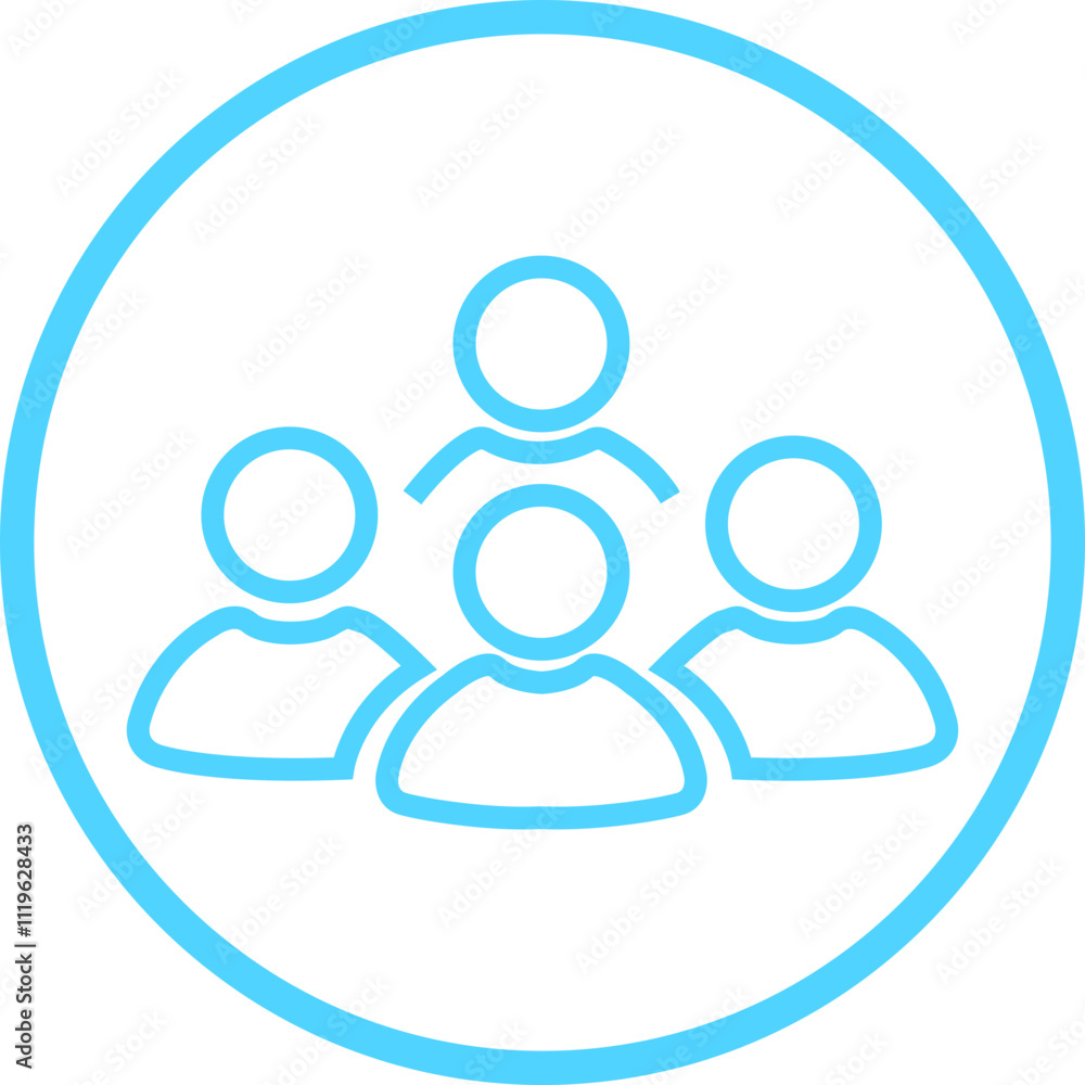 People line icon. Team user icon. Community icon User profile symbol. Group of people or group of users collection isolated on transparent background. Persons symbol stock vector blue. People line icon. Team user icon. Community icon User profile symbol. Group of people or group of users collection isolated on transparent background. Persons symbol stock vector blue.