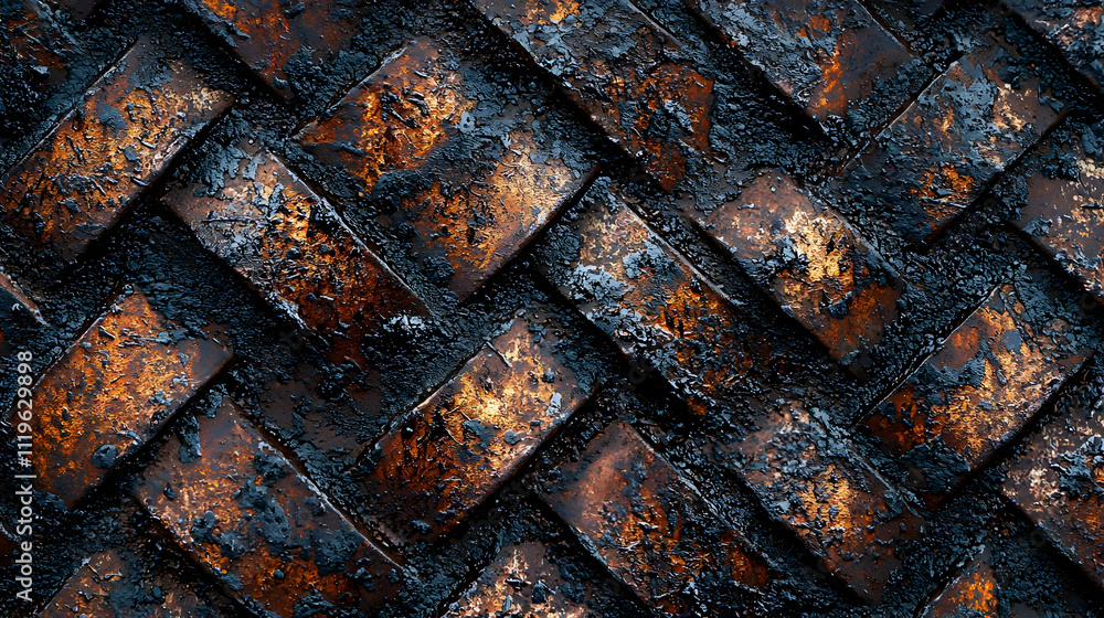 Rusty Metal Texture: Dark, Weathered, Abstract Background Rusty Metal Texture: Dark, Weathered, Abstract Background