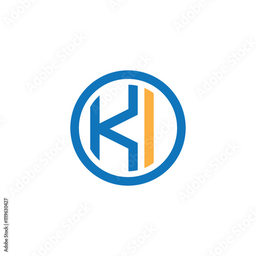 Free Download ki logo design vector, ki symbol, ki icon design, ki letter logo, ki initial letter, ik logo, ik icon design, ik letter, ik initial, ik symbol, Abstract Alphabet letters Initial Monogram logo KI or ik - GFXLoad